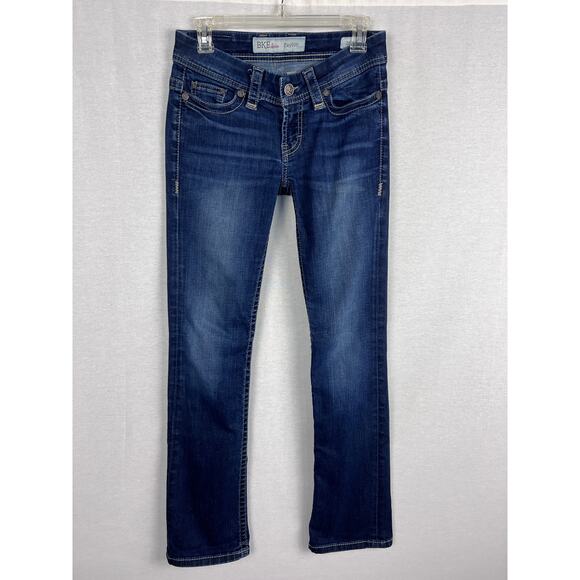 BKE Denim Jeans Bundle Payton Low Rise Boot Cut Dark Biker Fairy Grunge Edgy Y2K - Picture 6 of 9